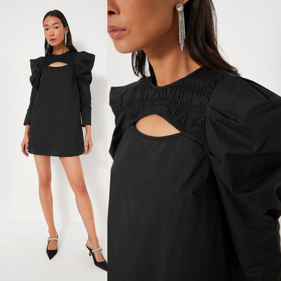 Hyacinth House NEW Black Keyhole Beckett Cocktail Party Mini Dress Size M - Picture 3 of 11